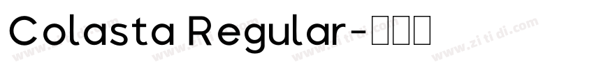 Colasta Regular字体转换
